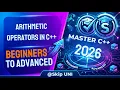 Lec-14 Arithmetic Operators in C Programming C Programming for Beginners SkipUNI