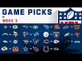 NFL Week 3 Game Picks