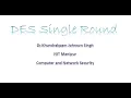 Single Round of DES