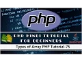 Types of Array Numeric and Associative Array in PHP Tutorial-75