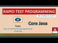 How To Find Out Armstrong Number using Java Part 34