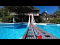 Download Lagu LEGO Train OnBoard Ride Around The Garden And Over The Pool - Reverse Loop