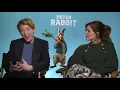 Download Lagu Rose Byrne Domhnall Gleeson full Interview for Peter Rabbit