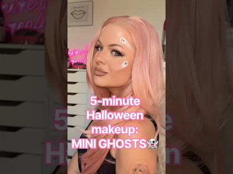 The ultimate 5-minute Halloween makeup!👻💕#easyhalloweenmakeup #easyhalloweencostume