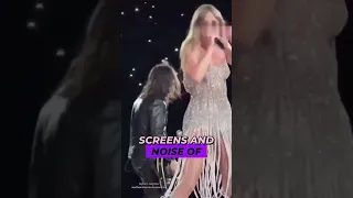 Taylor Swift's earpiece stopped working in the middle of the love story performance at eras tour