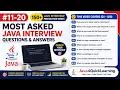-20 Most Asked Interview Question 150 Java Interview Preparation Questions Series