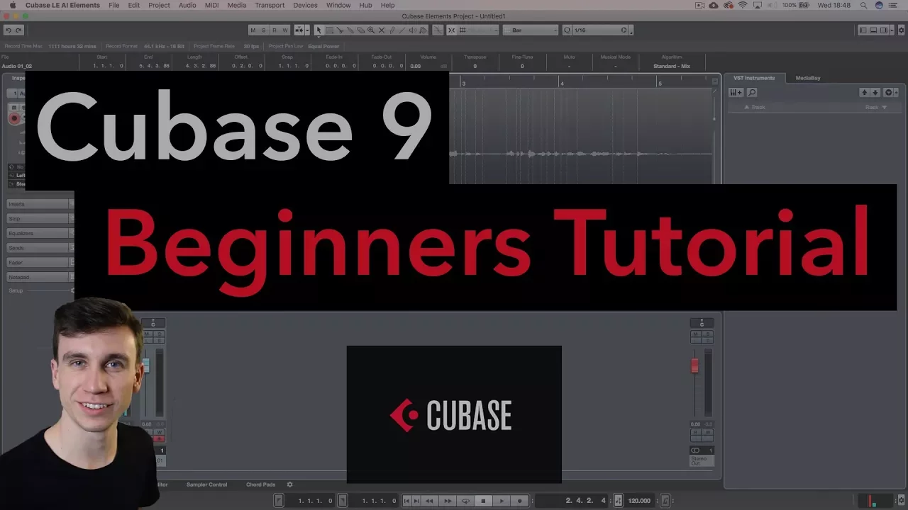 Cubase Beginner Tutorial - How To Use Cubase (Timestamps in description)