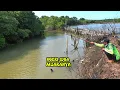 Di awali mancing di muara,selokan sampai di sungai yang di datangi banjir