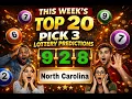 Top 20 Lottery Pick 3 Predictions for North Carolina Today Boss Numbers Predictions
