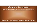 jQuery preventdefault