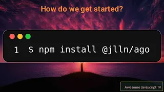 JavaScript Time Ago - ago js