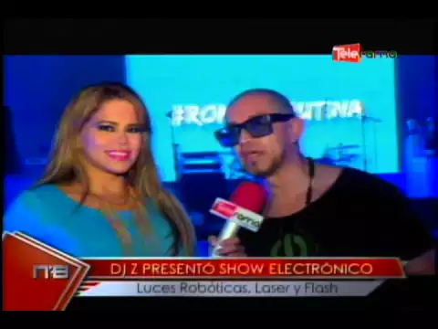 Dj Z presentó show electrónico Luces Robóticas, láser y flash