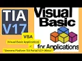 Visual Basic at Siemens Platform TIA portal V17 Wincc RT Basic Introduction