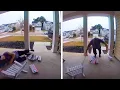 Elderly Woman Falls Down While Delivering Domino s Pizza