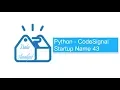 Python - CodeSignal Startup Name 43