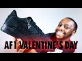 Nike Air Force 1 Valentine s Day 2026 Black On Foot Review QuickSchopes 890 Schopes IB6836 001