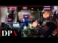 Lagu [Beelden van de oorlog tussen Thailand en Cambodja] Gemechaniseerde infanterietroepen uit Thailan...