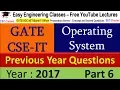 OS GATE 2017 Solved Question on Average Waiting Time using preemptive priority scheduling algorithm