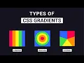 CSS Gradient Types Linear Gradient Radial Gradient Conic Gradient