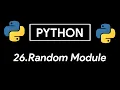 Python Random Module Generate Random Numbers Tutorial 26