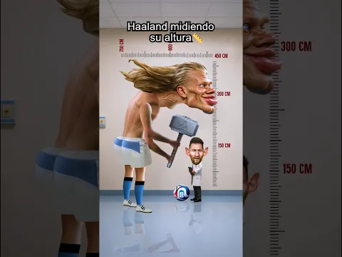 Estatura HAALAND🇳🇴 vs MESSI🇦🇷 #haaland #lionelmessi #fifaworldcup2026