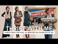 Thrift With Me Thrifting for fall winter in Charlotte North Carolina