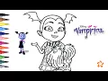 Vampirina Disney - How to color Vampirina and Wolfie