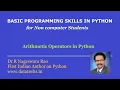 Free Python course - Arithmetic operators in Python