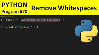 Python Program - Trim Whitespace From a String in Python