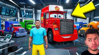 CONSTRUI UMA GARAGEM SECRETA DE CAMINHÕES no GTA 5!