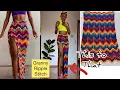 Easy Fast Crochet Granny Ripple Chevron Skirt
