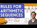 Explicit and Recursive Rules for Arithmetic Sequences
