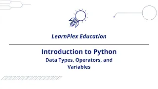 Intro to Python Data Types Operators and Variables Episode 2