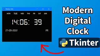 Create a Modern Digital Clock with Python and Tkinter Step-by-Step Tutorial