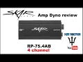Skar amp dyno RP-75 4AB 4 channel car amplifier review rp75