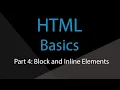HTML Block and Inline Elements