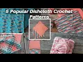 5 Popular Washcloth Crochet Patterns Using Lily Sugar N Cream Cotton