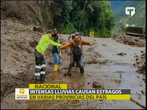 Intensas lluvias causan estragos en varias provincias del país