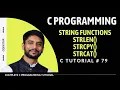 C String Functions Strlen Strcpy Strcat In Hindi