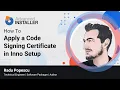 How to Apply a Code Signing Certificate in Inno Setup