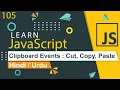 JavaScript Clipboard Events onCut onCopy onPaste Tutorial in Hindi Urdu - OLD