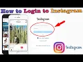 How to Login to Instagram Account in Laptop Log In to Instagram Using Web Browser-Instagram Login