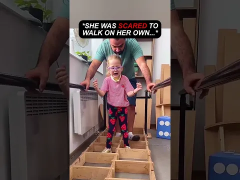 Dad helping her daughter to walk ❤️