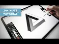 How to Draw the IMPOSSIBLE TRIANGLE Tutorial