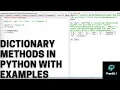 22 methods in Python with examples-