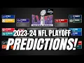 2024 NFL PLAYOFF PREDICTIONS - Predicting Entire Bracket Super Bowl Champion