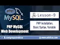 PHP Bangla Tutorial Installation Basic Syntax Variable - Lecture 09