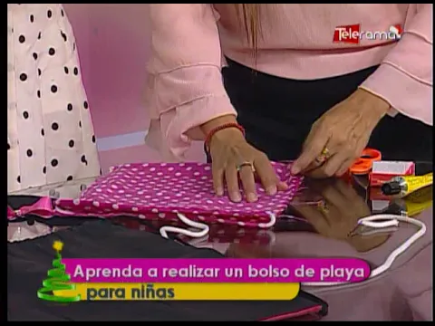 Aprenda a realizar un bolso de playa para niñas