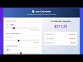 Loan Calculator using HTML CSS JavaScript EMI Calculator Project with Source Code