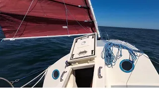 S4E1 Solo Atlantic Crossing: Sailing the Atlantic Ocean Alone in a 21ft Home built Sailboat Pt1